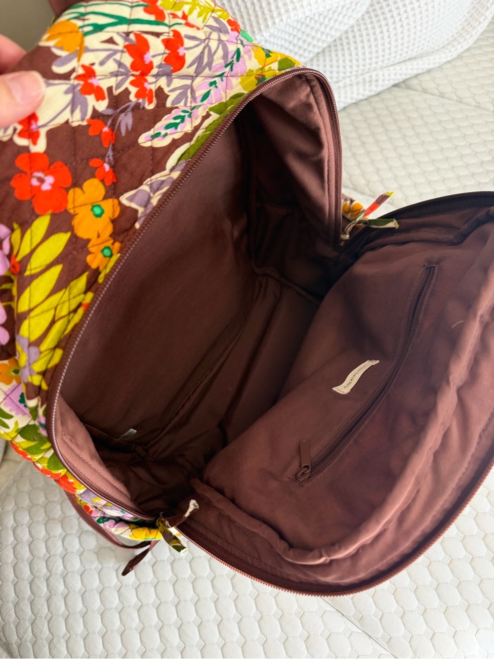 Vera Bradley Floral Quilted Backpack in Multicolor Bloom - Picture 8 of 8